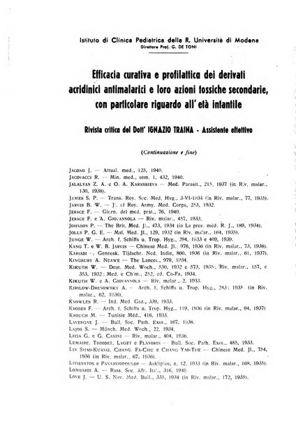 Annali di patologia tropicale e di parassitologia