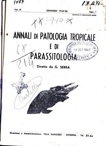 Annali di patologia tropicale e di parassitologia