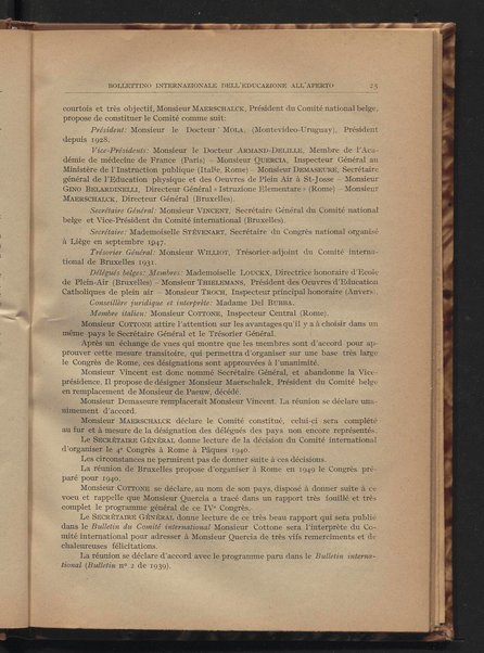 Bollettino internazionale dell'educazione all'aperto / a cura del Comitato italiano, Ministero della pubblica istruzione