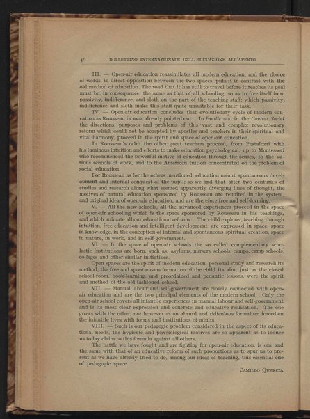 Bollettino internazionale dell'educazione all'aperto / a cura del Comitato italiano, Ministero della pubblica istruzione