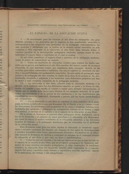 Bollettino internazionale dell'educazione all'aperto / a cura del Comitato italiano, Ministero della pubblica istruzione