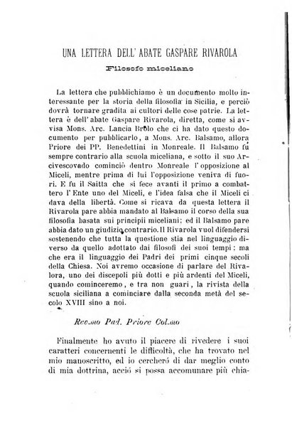 La favilla periodico tomistico mensile