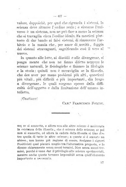 La favilla periodico tomistico mensile