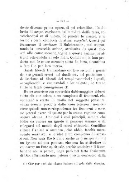 La favilla periodico tomistico mensile