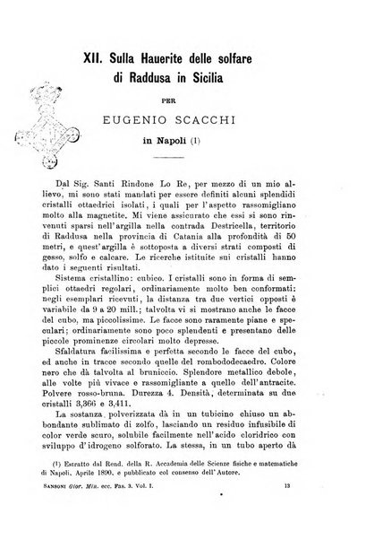 Giornale di mineralogia, cristallografia e petrografia