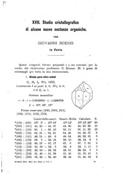 Giornale di mineralogia, cristallografia e petrografia