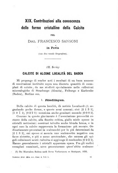 Giornale di mineralogia, cristallografia e petrografia