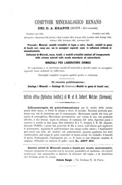 Giornale di mineralogia, cristallografia e petrografia