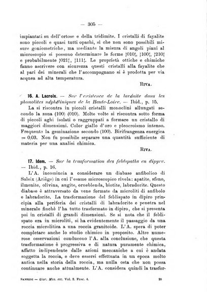 Giornale di mineralogia, cristallografia e petrografia