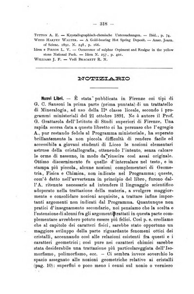 Giornale di mineralogia, cristallografia e petrografia