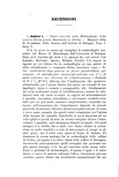 Giornale di mineralogia, cristallografia e petrografia