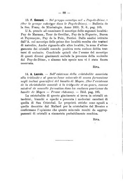 Giornale di mineralogia, cristallografia e petrografia