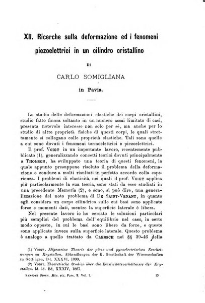 Giornale di mineralogia, cristallografia e petrografia