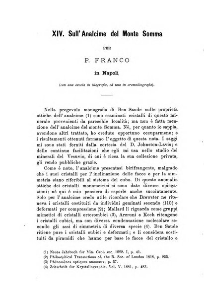 Giornale di mineralogia, cristallografia e petrografia