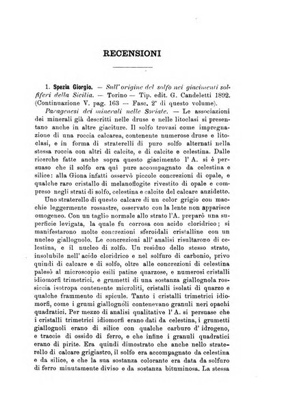 Giornale di mineralogia, cristallografia e petrografia