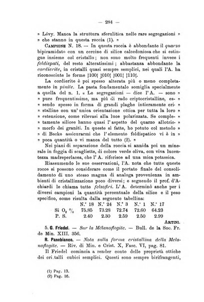 Giornale di mineralogia, cristallografia e petrografia