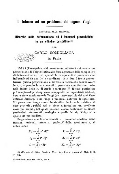 Giornale di mineralogia, cristallografia e petrografia