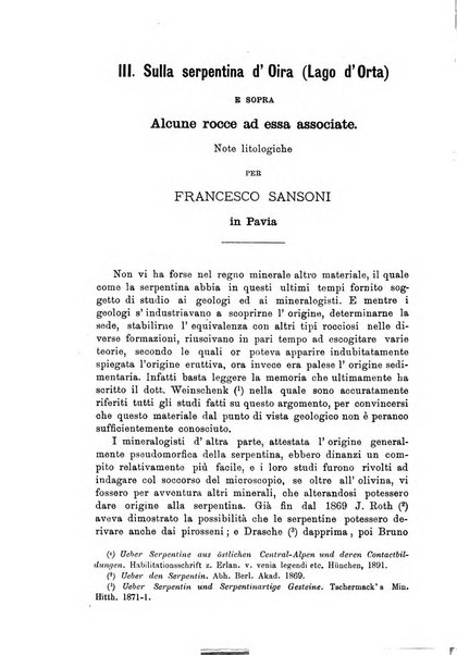 Giornale di mineralogia, cristallografia e petrografia