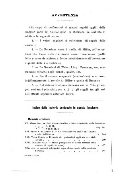 Giornale di mineralogia, cristallografia e petrografia