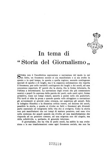 Il giornalismo rassegna trimestrale di studi sulla stampa periodica italiana