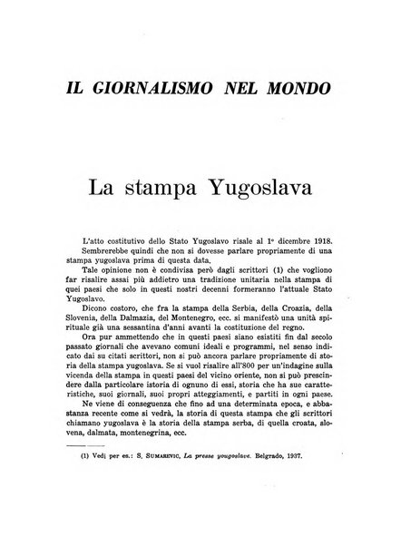 Il giornalismo rassegna trimestrale di studi sulla stampa periodica italiana