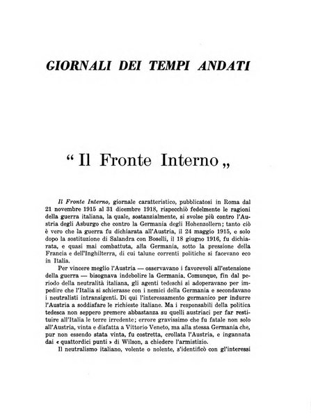 Il giornalismo rassegna trimestrale di studi sulla stampa periodica italiana