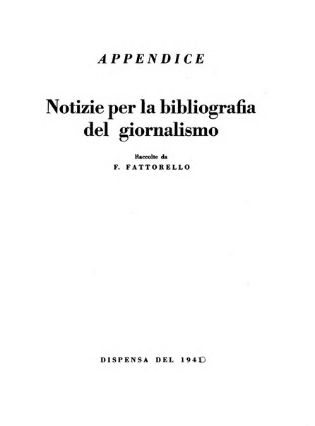 Il giornalismo rassegna trimestrale di studi sulla stampa periodica italiana