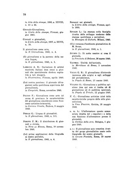 Il giornalismo rassegna trimestrale di studi sulla stampa periodica italiana