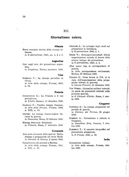 Il giornalismo rassegna trimestrale di studi sulla stampa periodica italiana