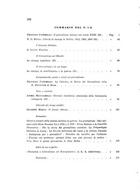 Il giornalismo rassegna trimestrale di studi sulla stampa periodica italiana