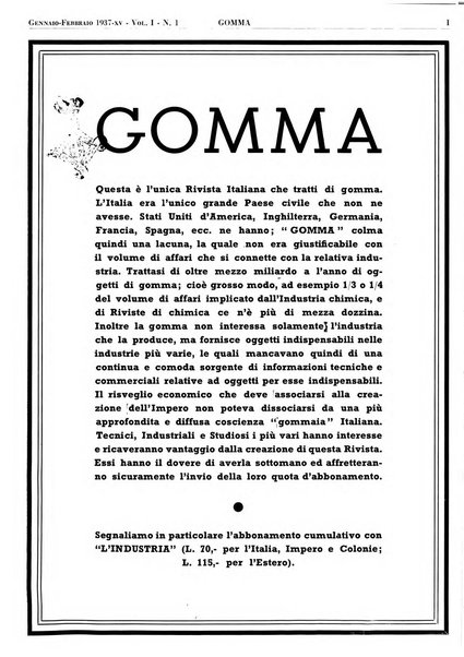 Gomma rivista bimestrale