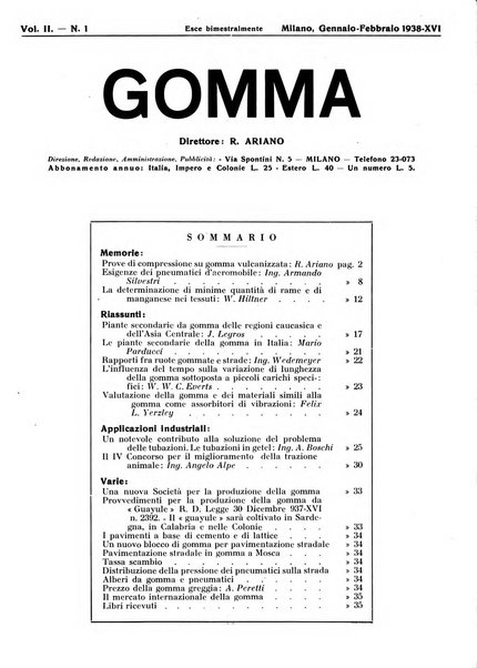 Gomma rivista bimestrale