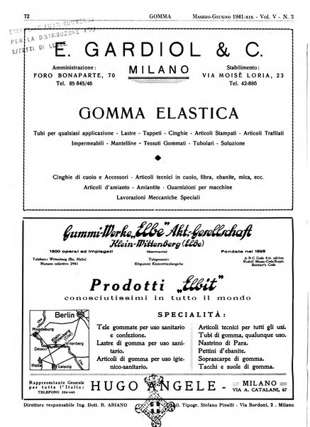 Gomma rivista bimestrale