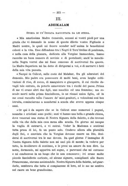 Le missioni francescane in Palestina ed in altre regioni della terra cronaca mensile in varie lingue