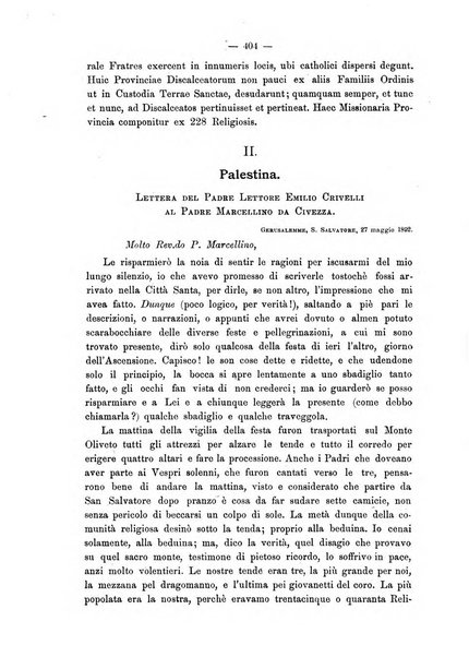 Le missioni francescane in Palestina ed in altre regioni della terra cronaca mensile in varie lingue