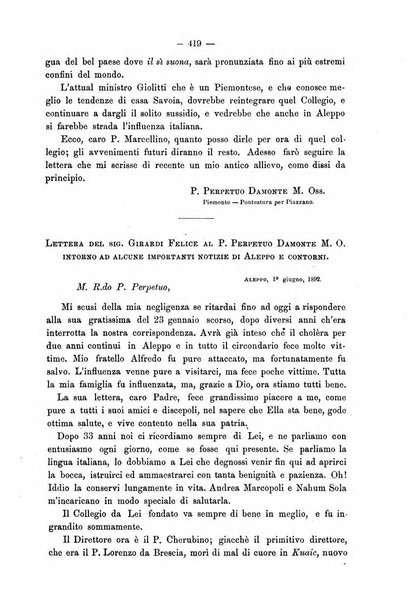 Le missioni francescane in Palestina ed in altre regioni della terra cronaca mensile in varie lingue