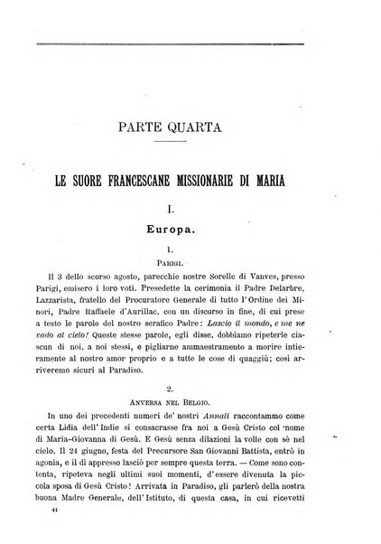 Le missioni francescane in Palestina ed in altre regioni della terra cronaca mensile in varie lingue