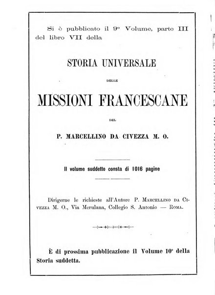 Le missioni francescane in Palestina ed in altre regioni della terra cronaca mensile in varie lingue