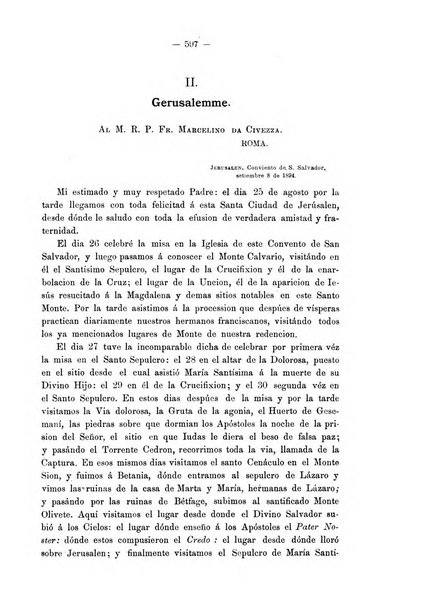 Le missioni francescane in Palestina ed in altre regioni della terra cronaca mensile in varie lingue