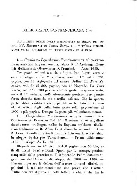 Le missioni francescane in Palestina ed in altre regioni della terra cronaca mensile in varie lingue