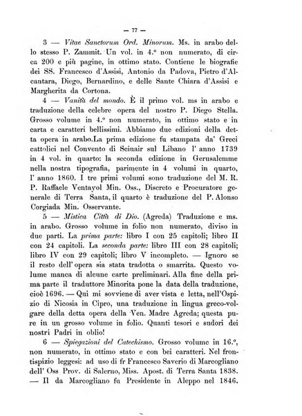 Le missioni francescane in Palestina ed in altre regioni della terra cronaca mensile in varie lingue