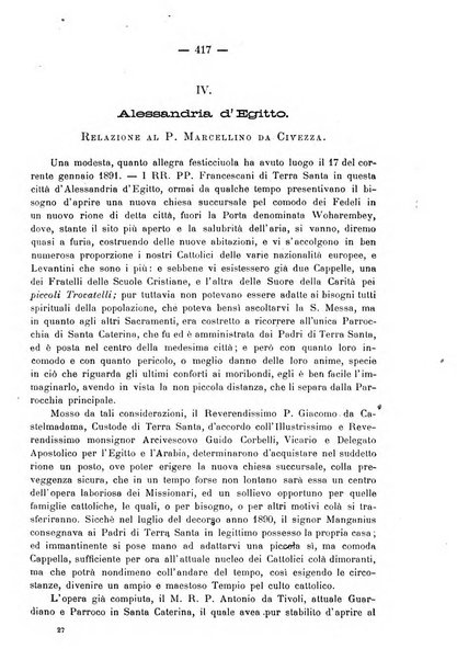 Le missioni francescane in Palestina ed in altre regioni della terra cronaca mensile in varie lingue