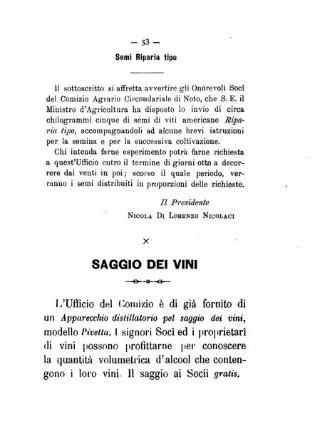 Il coltivatore netino bollettino mensile del comizio agrario di Noto