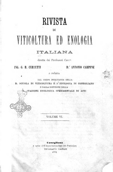 Rivista di viticoltura ed enologia italiana