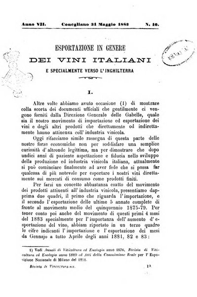 Rivista di viticoltura ed enologia italiana