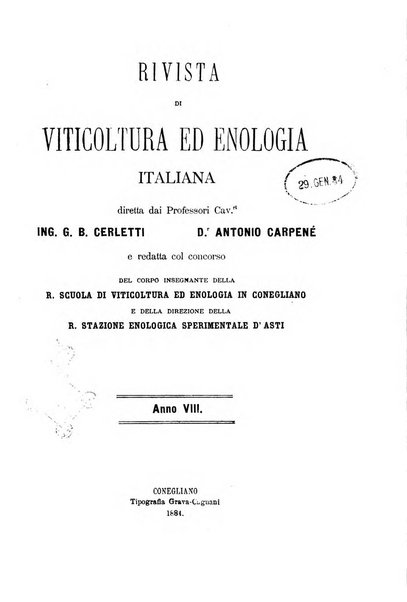 Rivista di viticoltura ed enologia italiana