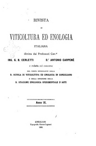 Rivista di viticoltura ed enologia italiana