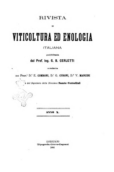 Rivista di viticoltura ed enologia italiana