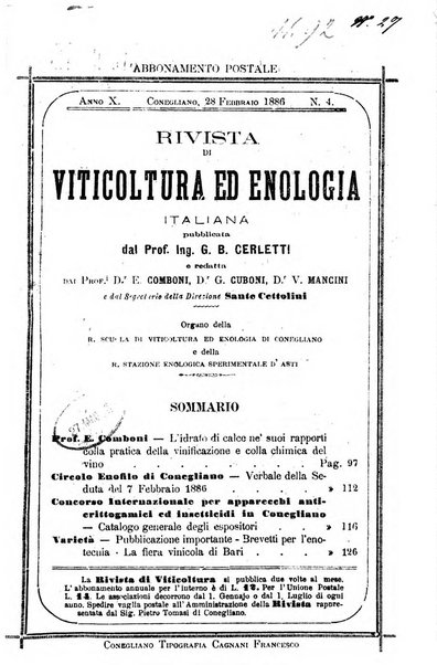 Rivista di viticoltura ed enologia italiana