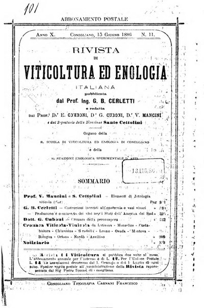 Rivista di viticoltura ed enologia italiana